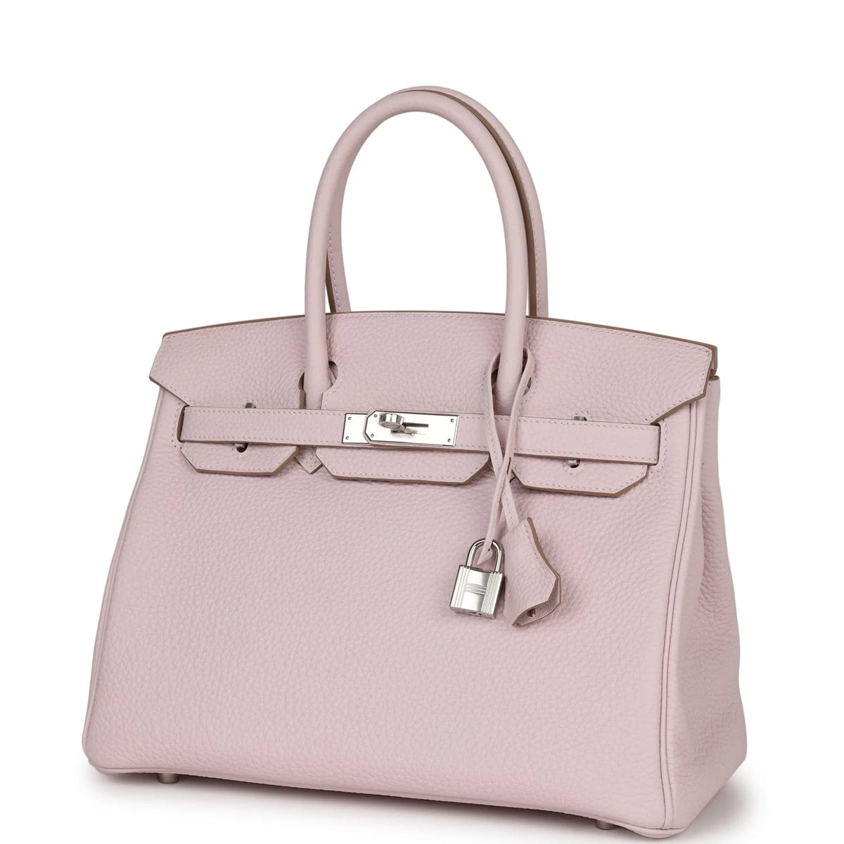 Mauve Pale Clemence Palladium Hardware Bag B421587