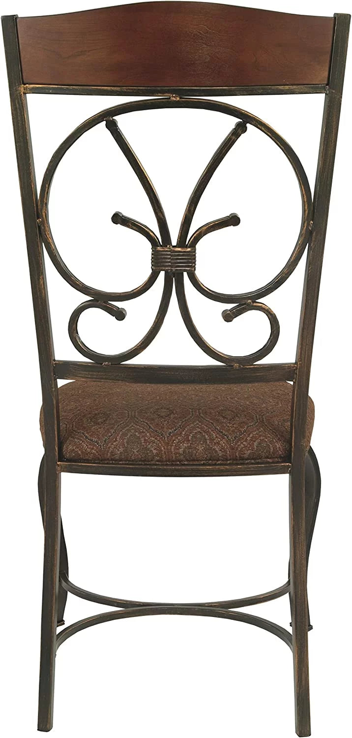 Brown Dining Chair with Cushion, 4 Count V311401