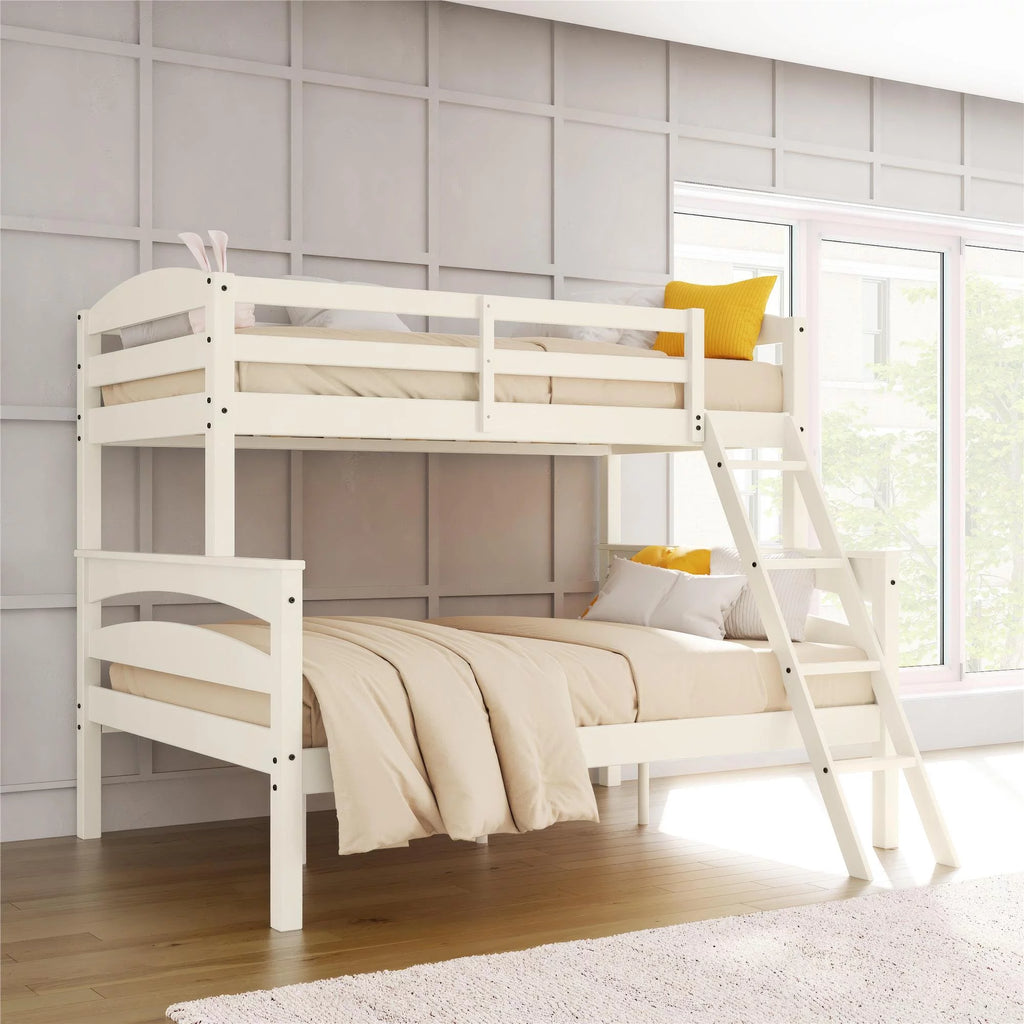 White Convertible Twin-Over-Full Bunk Bed N931069