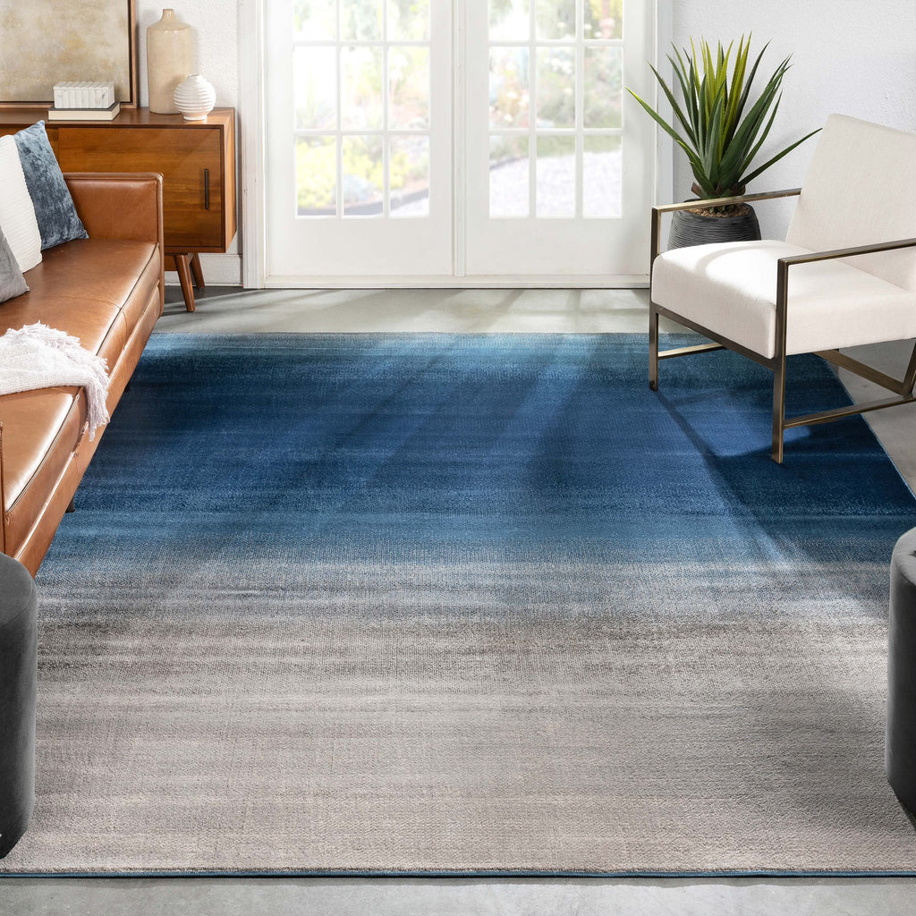 Blue 7'10" x 9'10" Area Rug A882
