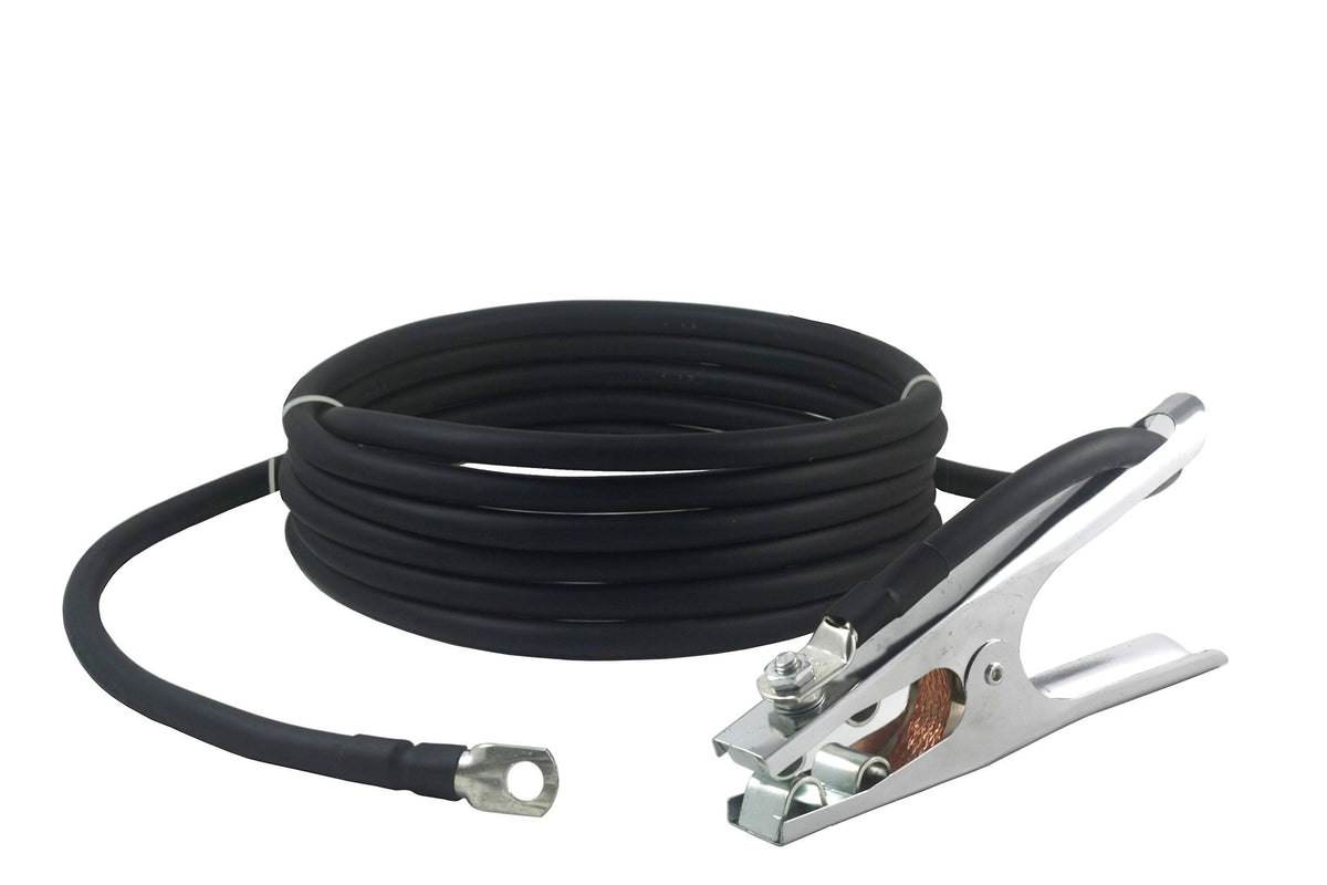300 Amp Ground Clamp Welding Lead Terminal Lug Connector #1 AWG Cable 25 Feet U833533