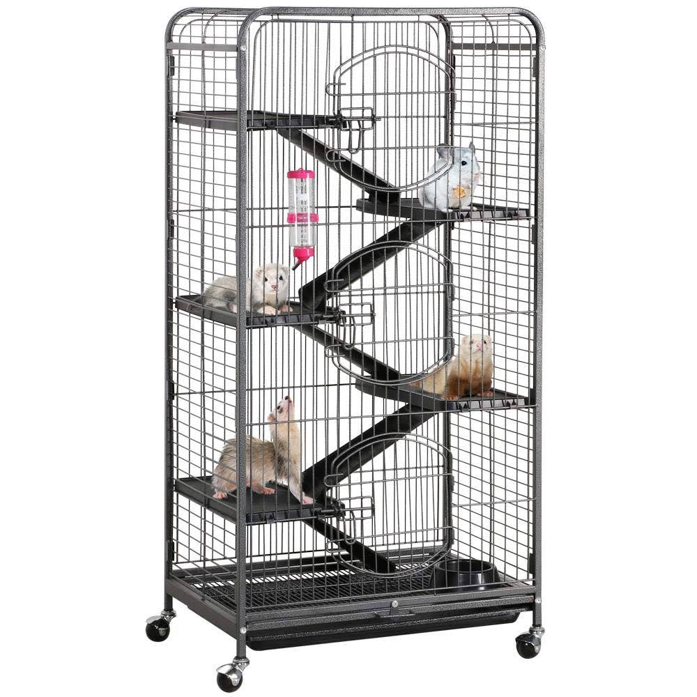 Black 6 Level Small Animal Cage J999