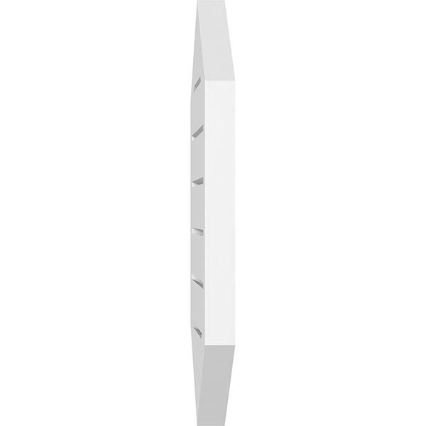 Vertical Peaked Surface Mount PVC Gable Vent H593771