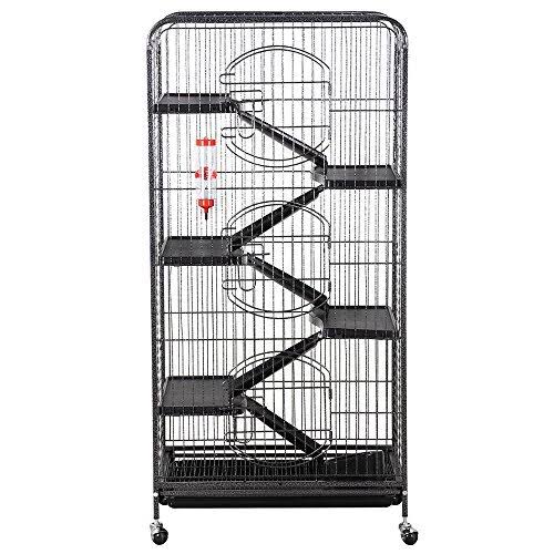 Black 6 Level Small Animal Cage J999