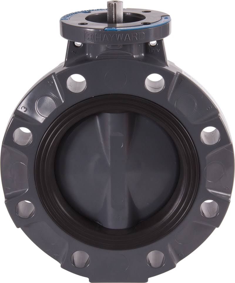 4x22 Butterfly Valve with PVC Body, PP Disc, Nitrile Liner Z532175