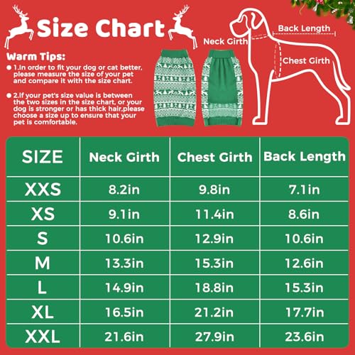 Christmas Dog Sweaters Turtleneck Double Knitting K97620
