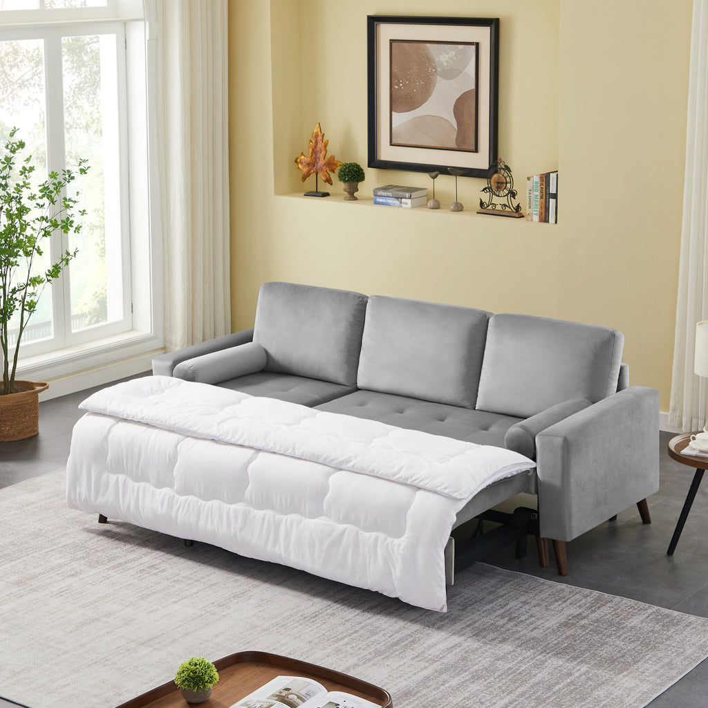 Reversible Pull out Sleeper Sectional Sofa Bed with Storage T760