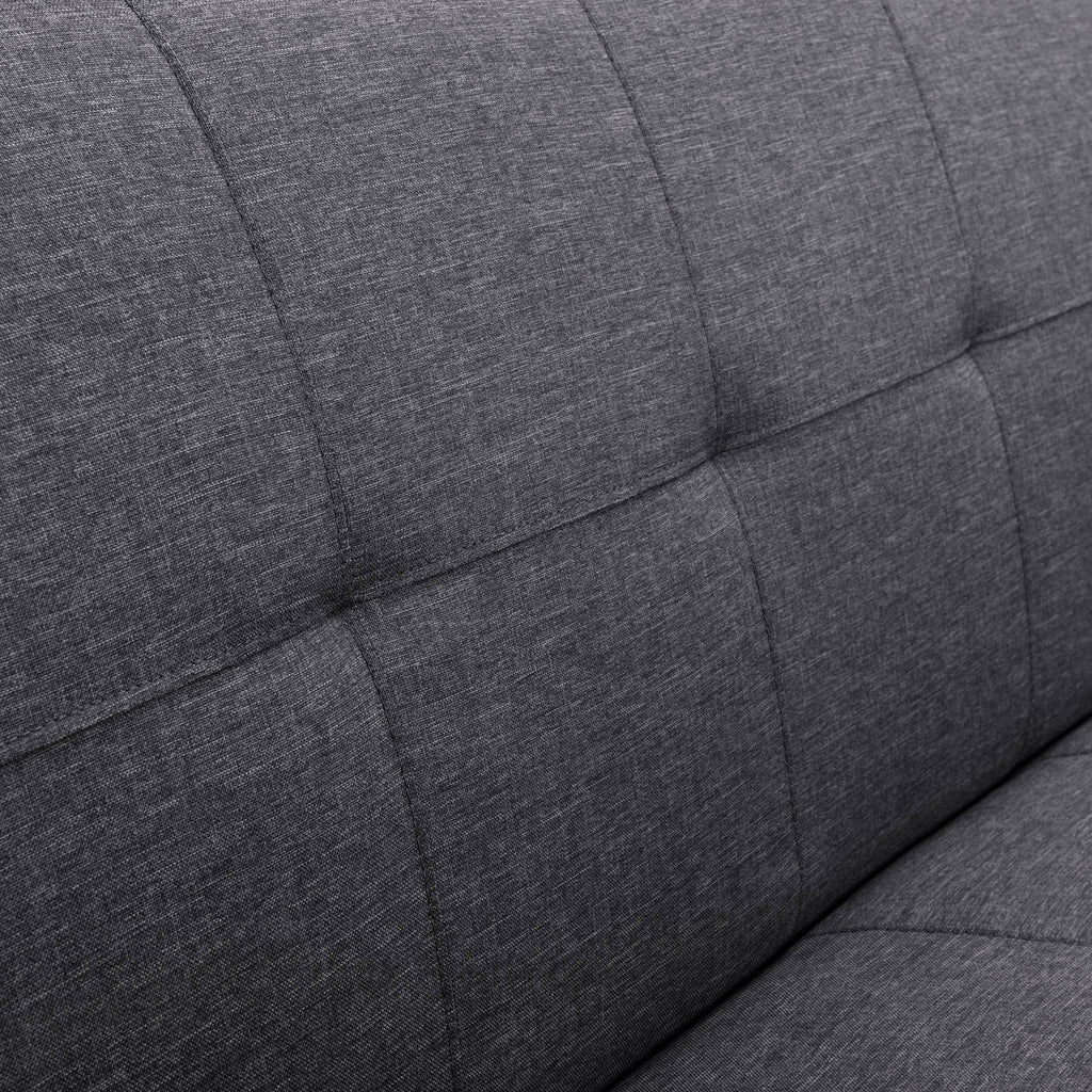 Dark Gray Convertible Futon Sofa Bed T1270