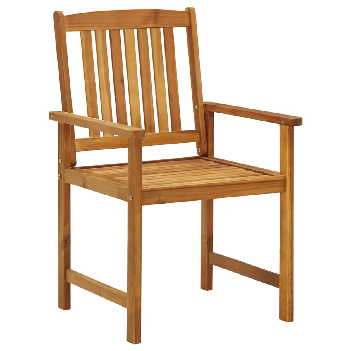 8 Piece Acacia Wood Patio Dining Chair Set V34433