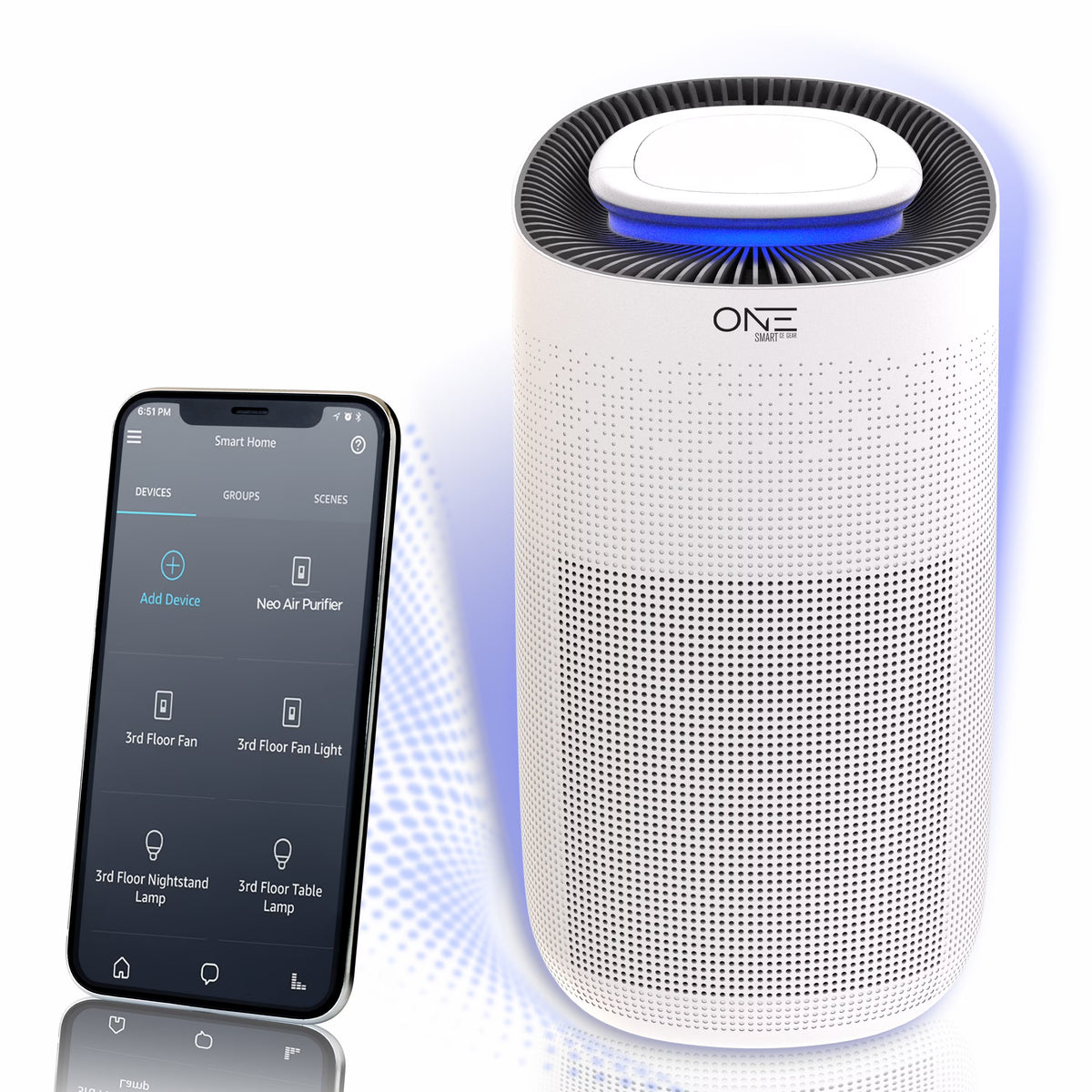 Neo Smart Air Purifier with 3-Phrase HEPA Filter G45359