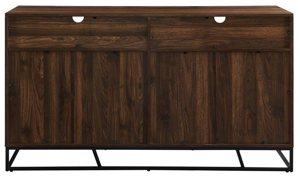 Angled Door Sideboard - Dark Walnut J662