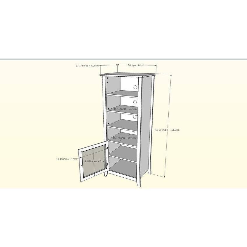 Tuxedo Black Curio Cabinet Z369330