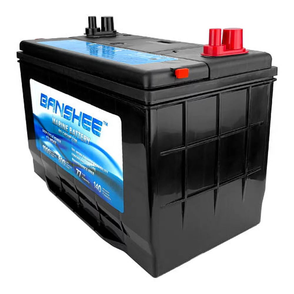 12V 77Ah Deep Cycle Marine Battery Group Size 27 Z49304