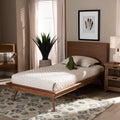 Twin Ash Walnut Platform Bed U697452