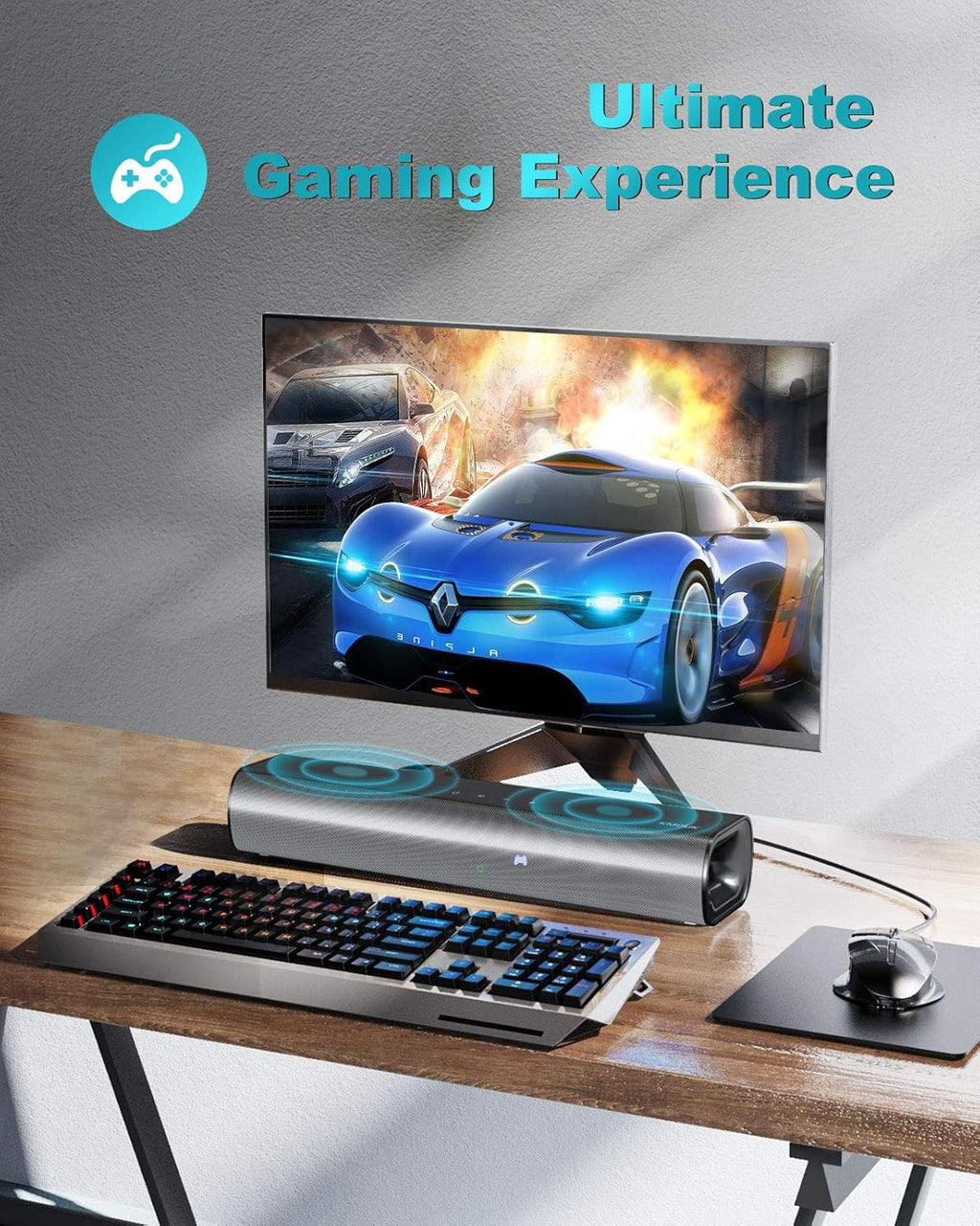 Mini Soundbar, 2.0 Channel, Bluetooth 5.0 W2998