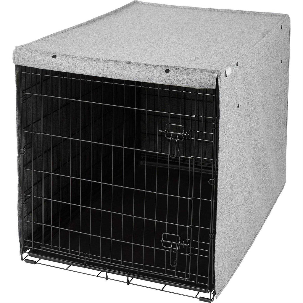 Faux Linen Dog Crate Cover W5807