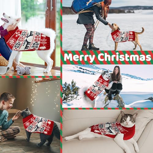 Christmas Dog Sweaters Turtleneck Double Knitting K97620