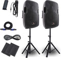Powered PA Speakers 2-Way 15 Inch Pair I97379