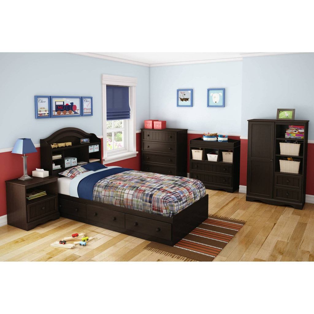 Twin Bookcase Headboard Espresso G375
