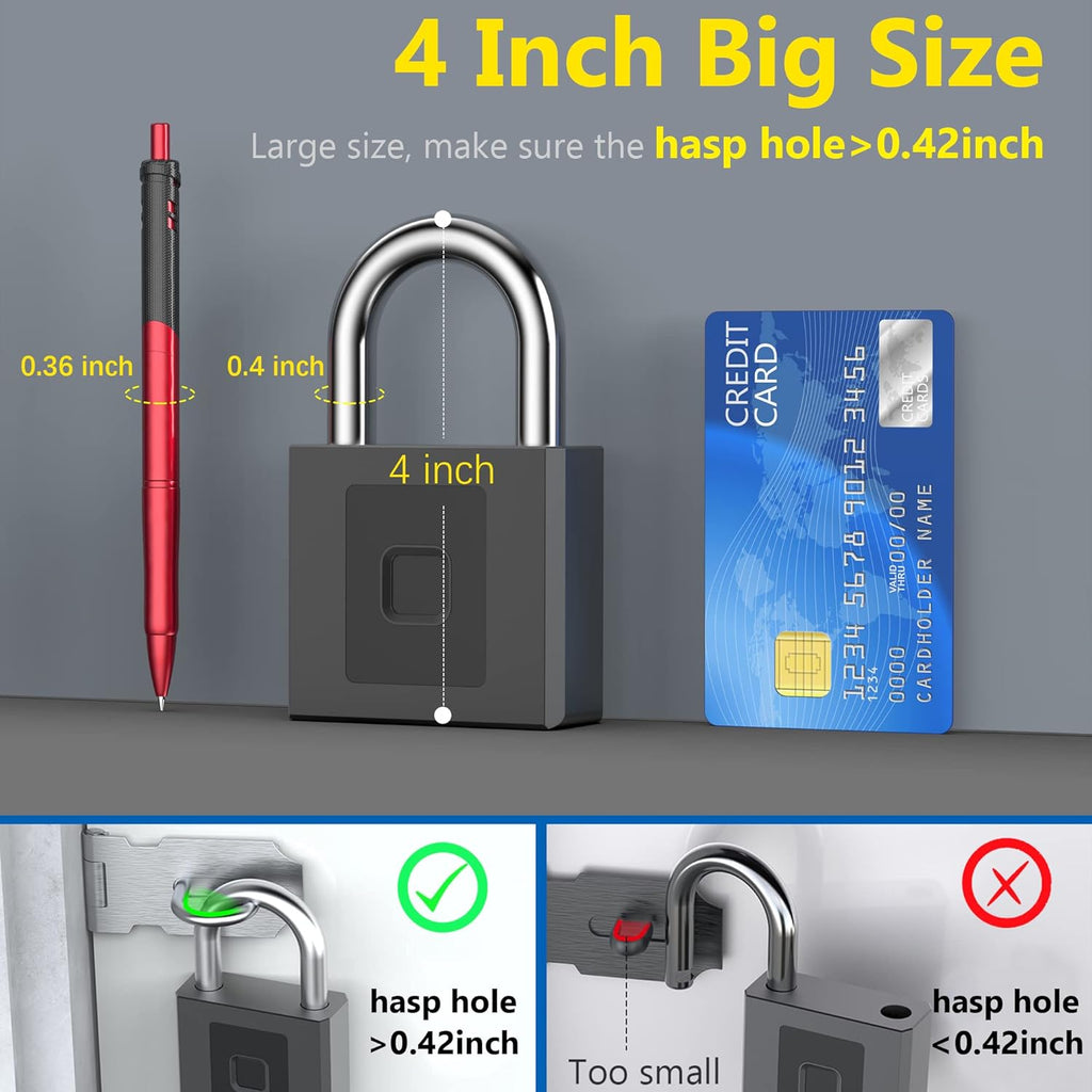Fingerprint Padlock with Mobile APP O585936