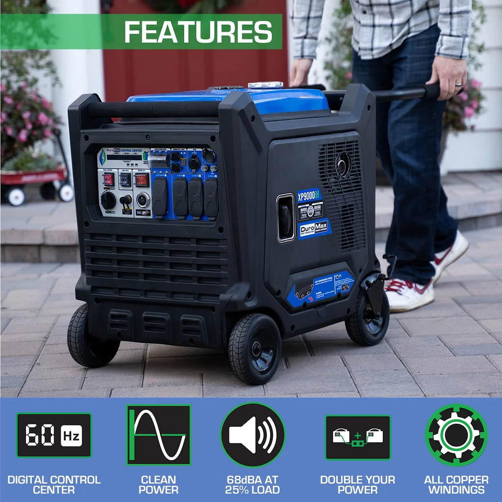 9000 Watt Dual Fuel Inverter Generator with CO Alert Z791