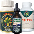 Triple Play Bundle with 1 Bottle Vegi-Caps, 1 Bottle Lymph Drainage, and 1 Bottle Turmeric M52363
