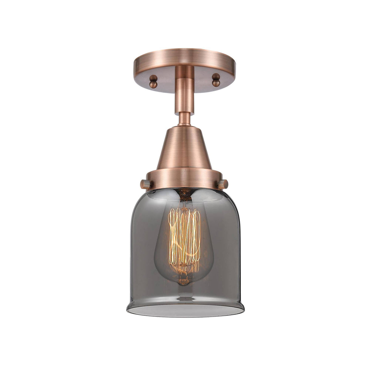 Antique Copper Small Bell Flush Mount K264654