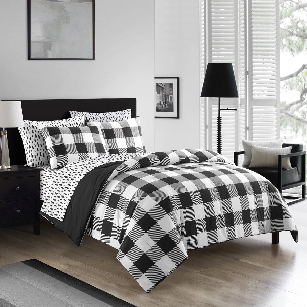King 7-Piece Bed in a Bag Bedding Set G2117