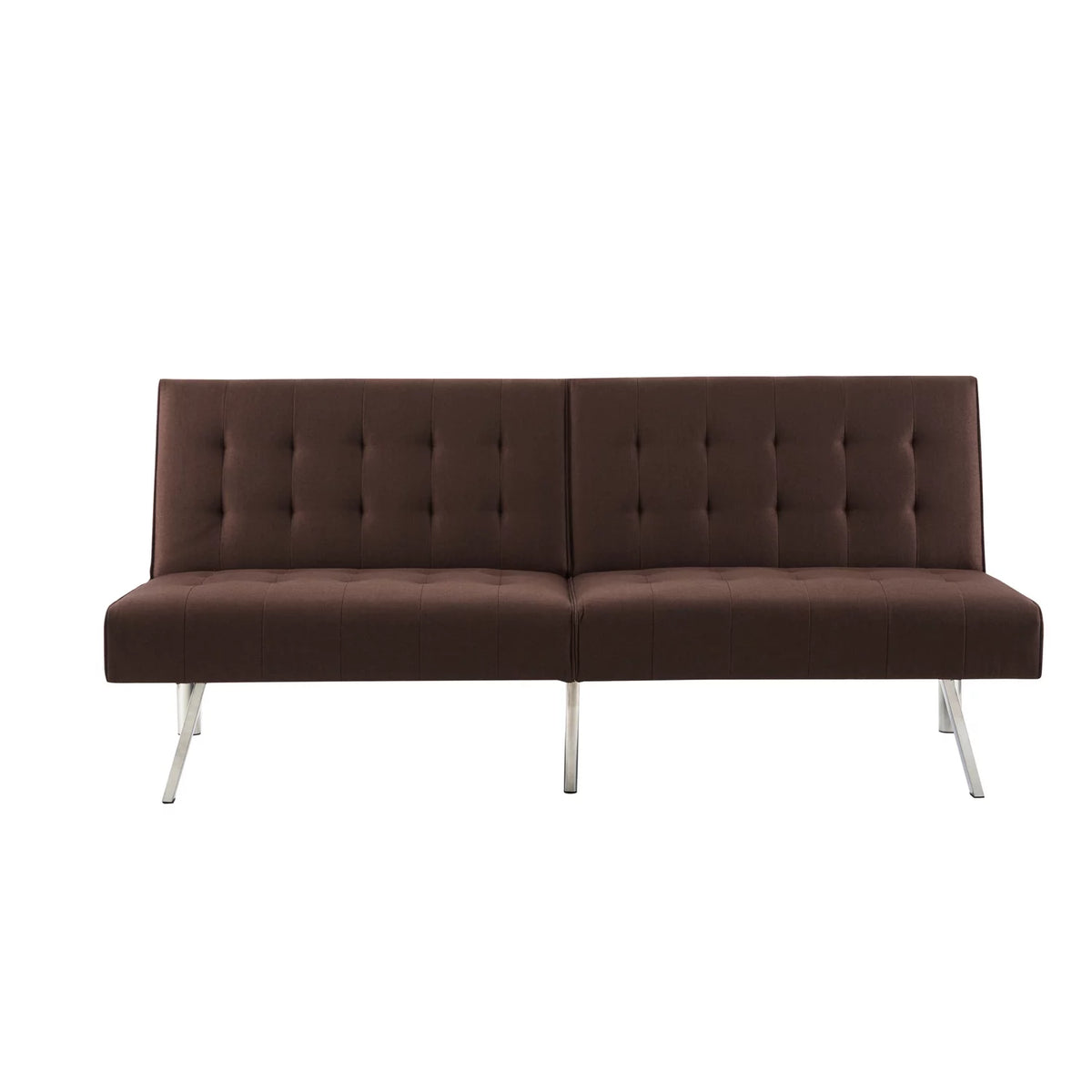 Espresso Linen Tufted Split Back Futon Sofa S92168