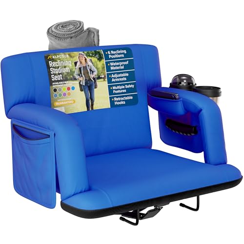 Reclining Stadium Seats for Bleachers with Back Support N9424