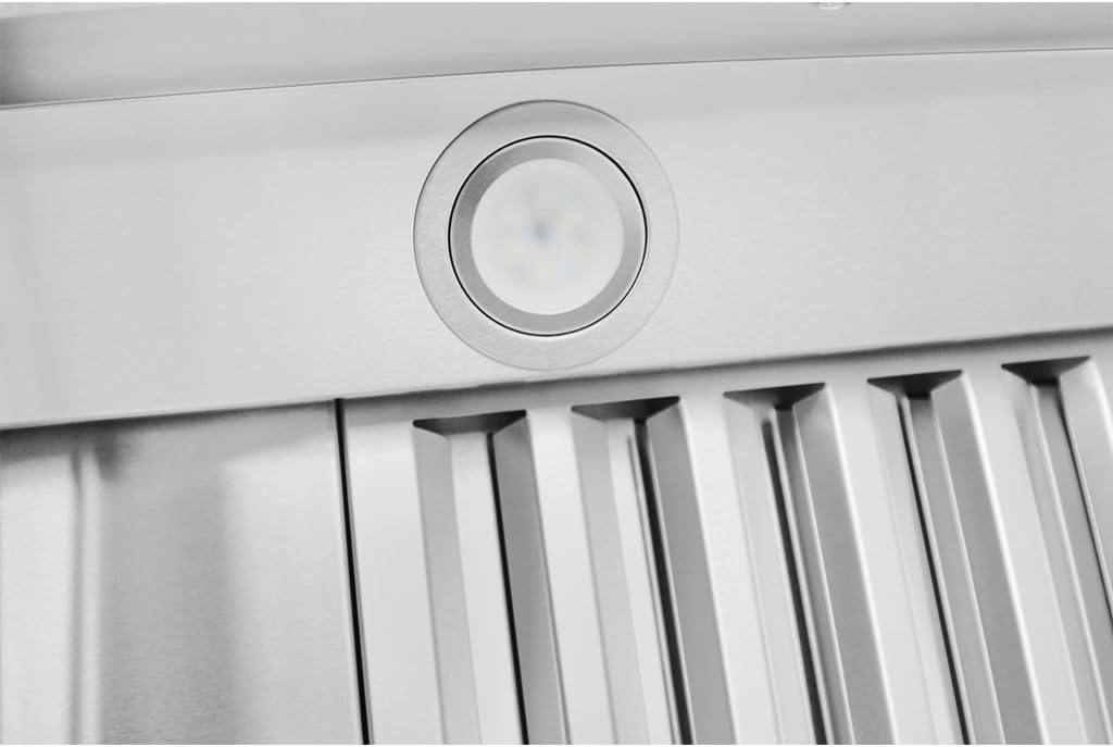 Stainless Steel Wall Range Hood with Baffle Filters W5776