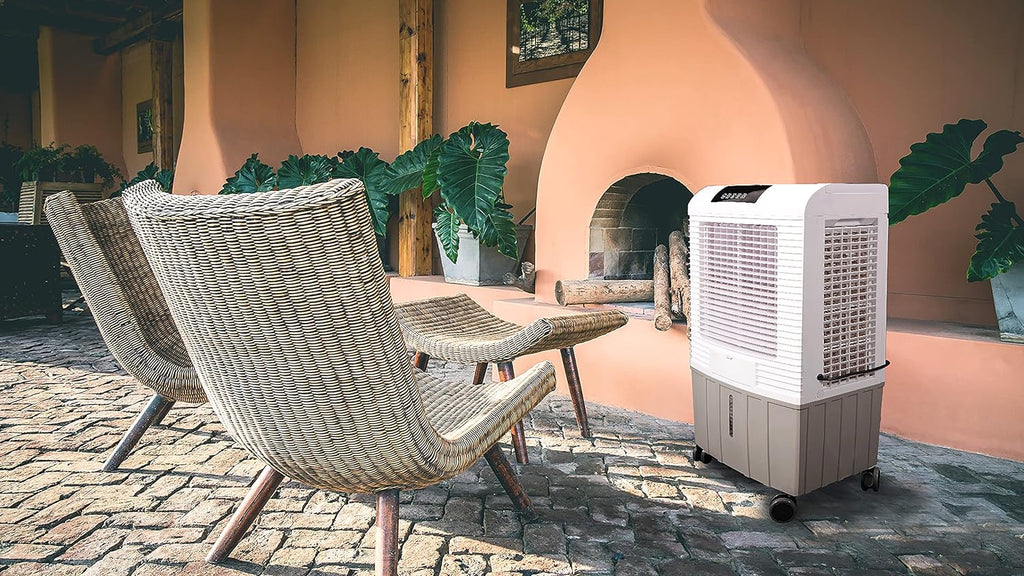 Portable Evaporative Cooler, 2100 Cubic FPM, White T22475