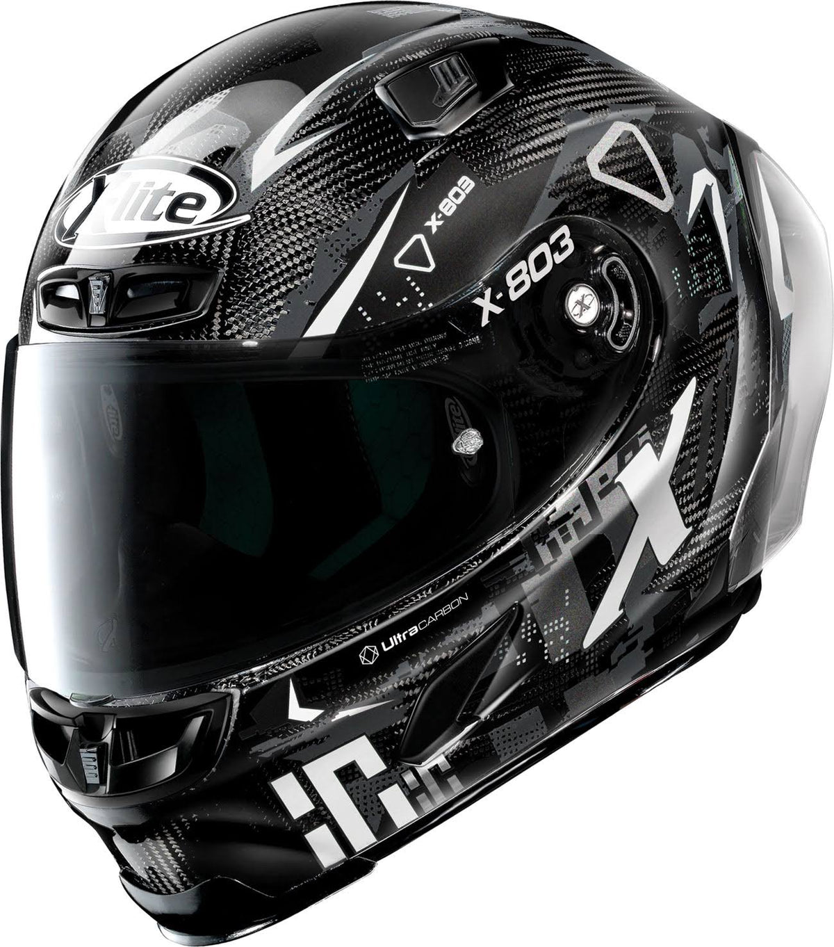 X-803 RS Ultra Carbon Darko Black / White Helmet Q997209