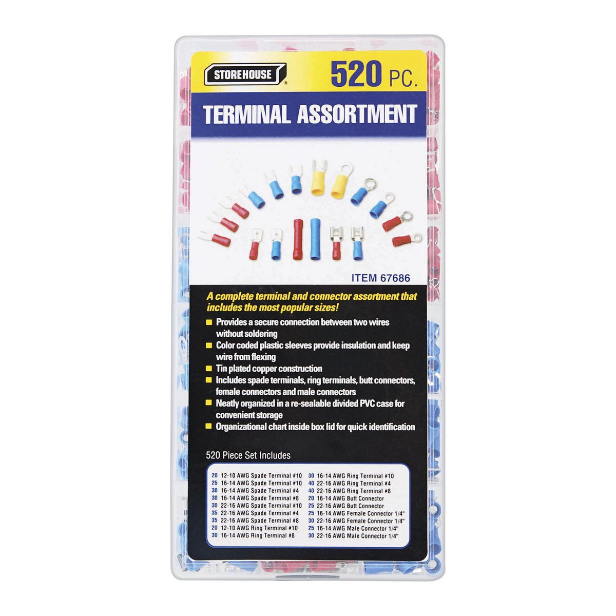 520 Piece Terminal Set U159008