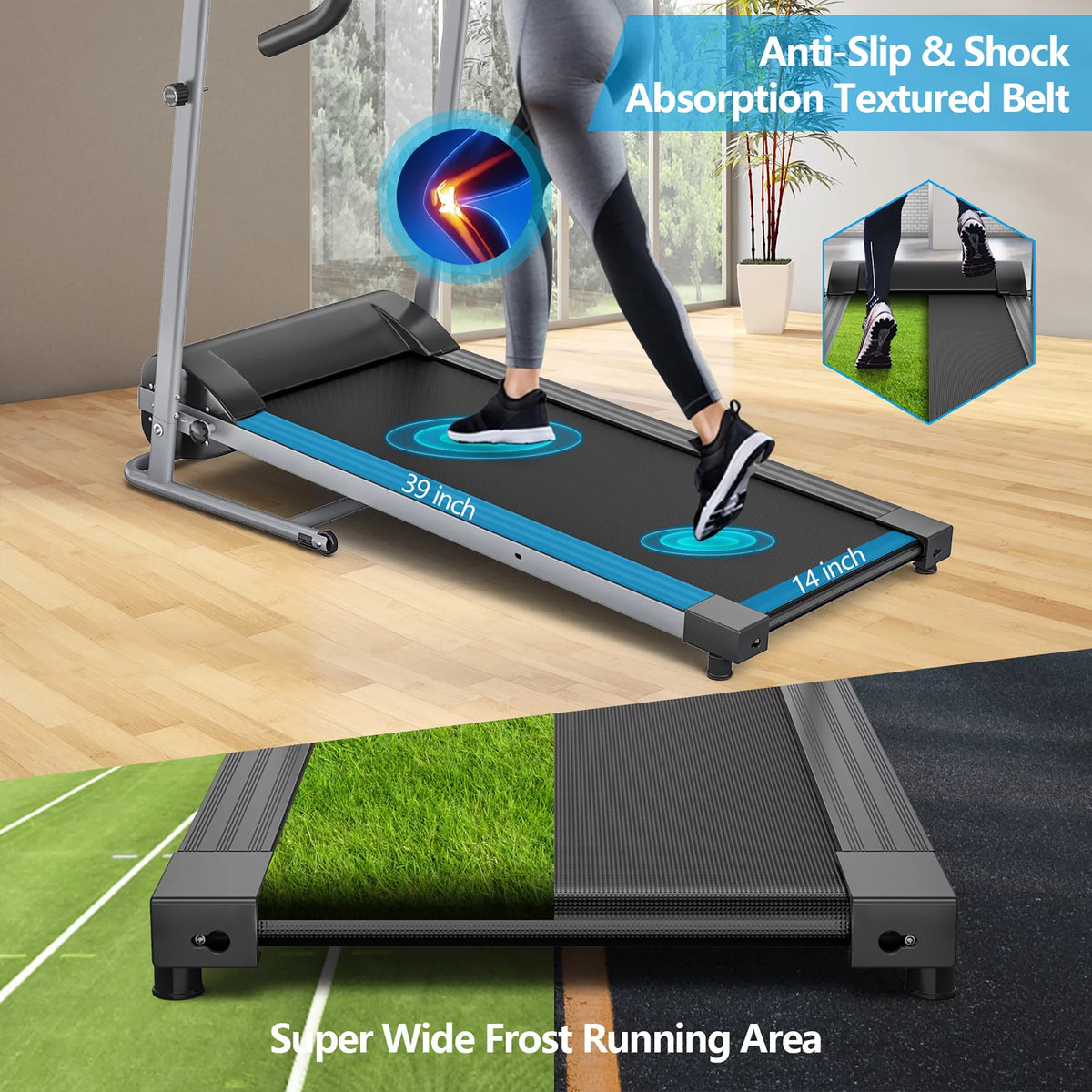 1100W Folding Electric Treadmill X3805