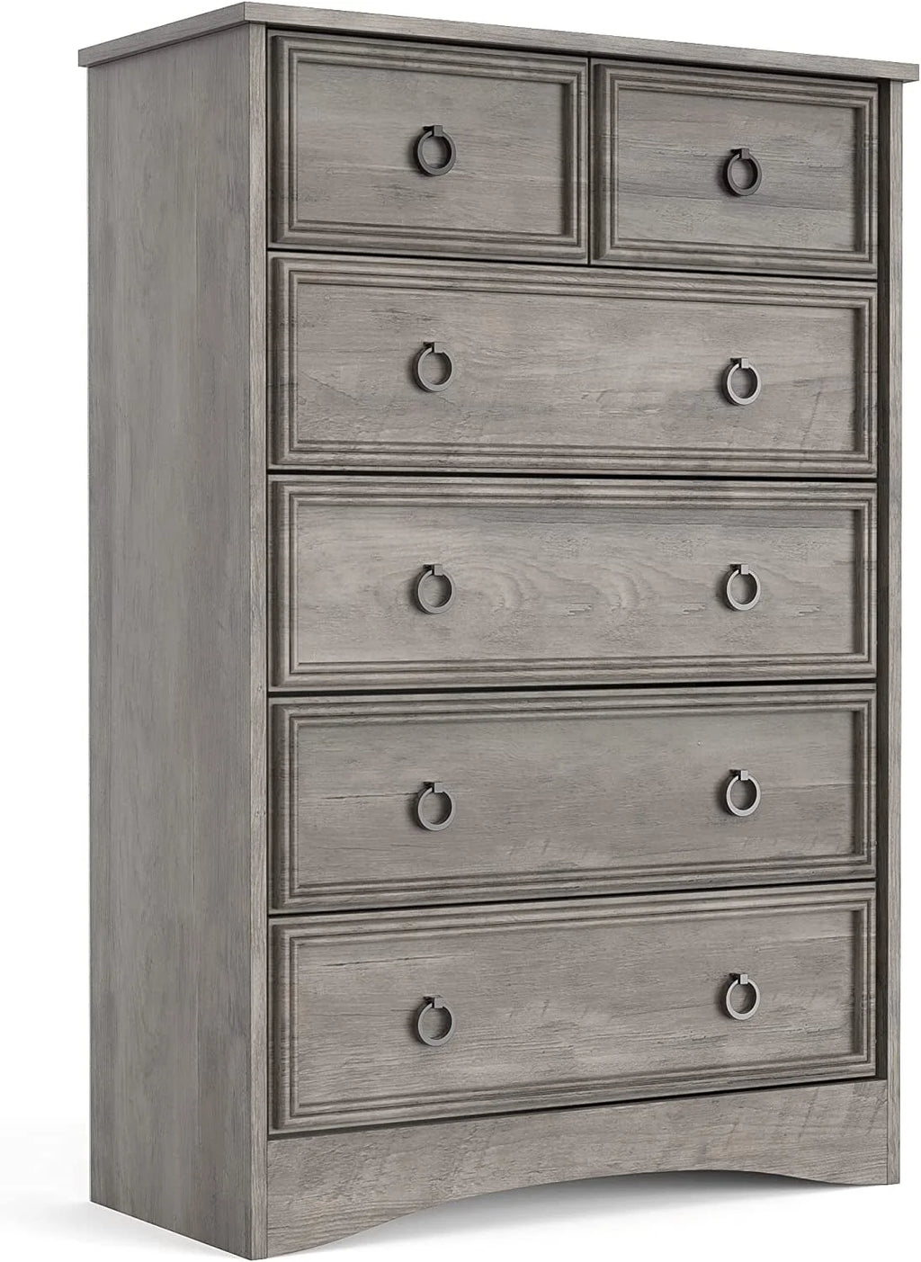 Gray 6 Drawer Wood Dresser E158674