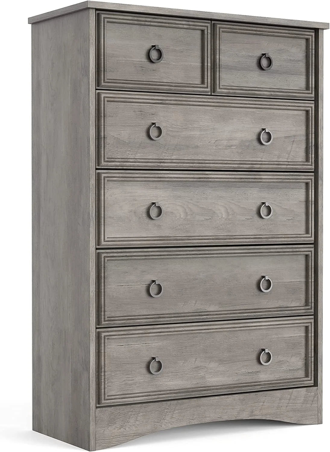Gray 6 Drawer Wood Dresser E158674