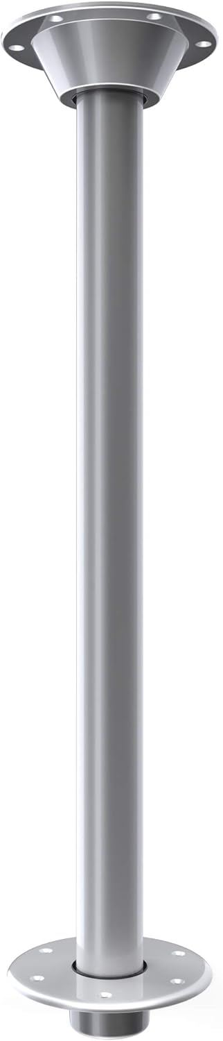 Pedestal Legs Silver Powder Coated Finish 27 Single Pack R3784
