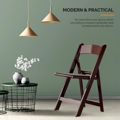 White 4 PC Resin Folding Chairs with Cushion N973304