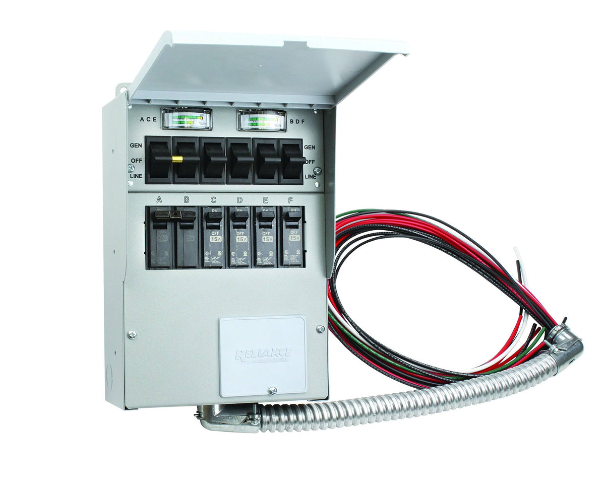 120/240-Volt 30-Amp 6-Circuit Indoor Transfer Switch C156582