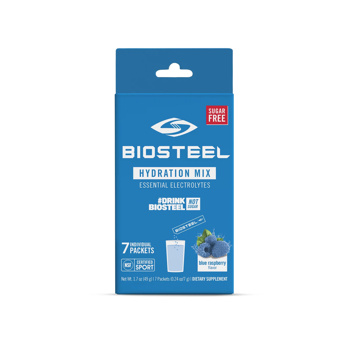 Blue Raspberry Hydration Mix, 7 Single Serving Packets R93271