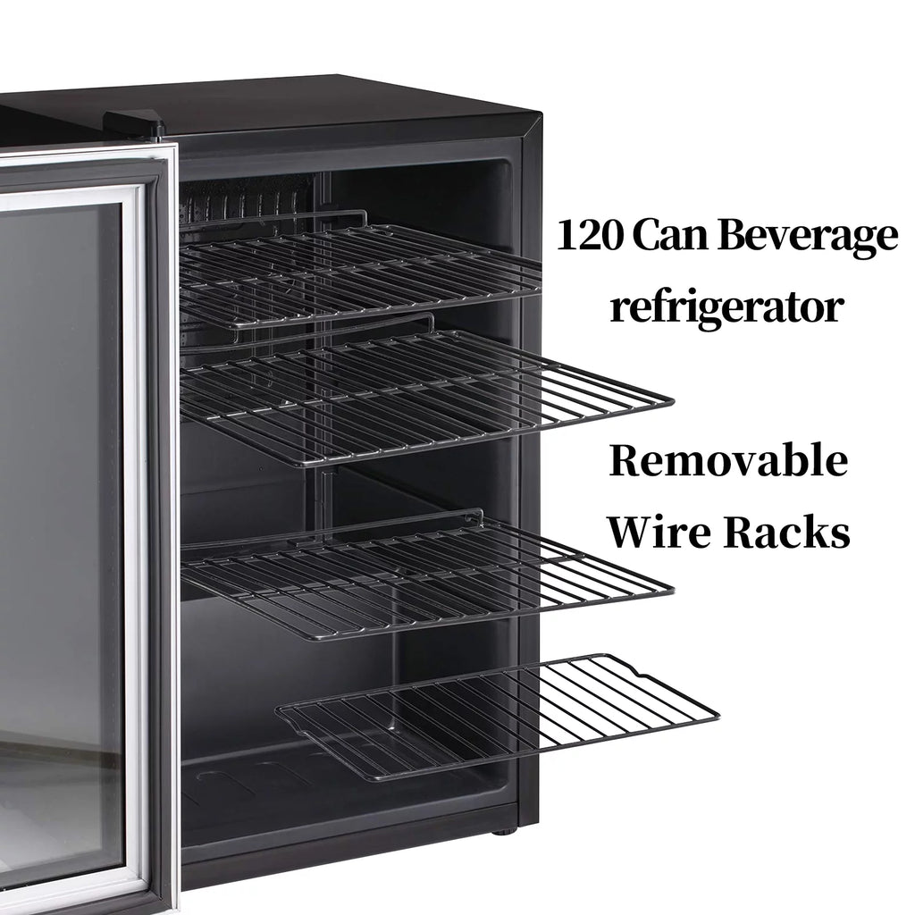 4.4 Cubic Feet 145 Can Beverage Refrigerator Glass Door H452245