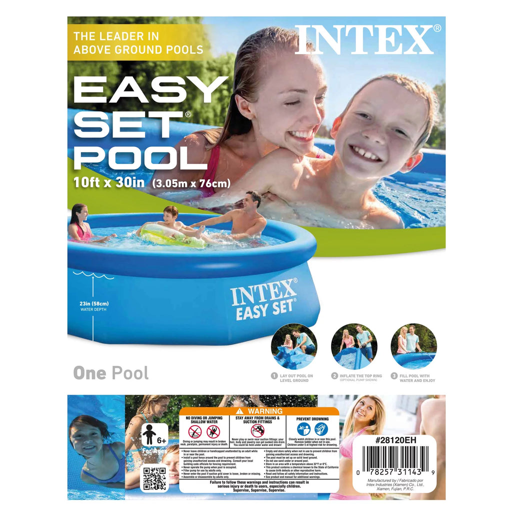 10 Ft x 30 In Inflatable Round Swimming Pool K82450
