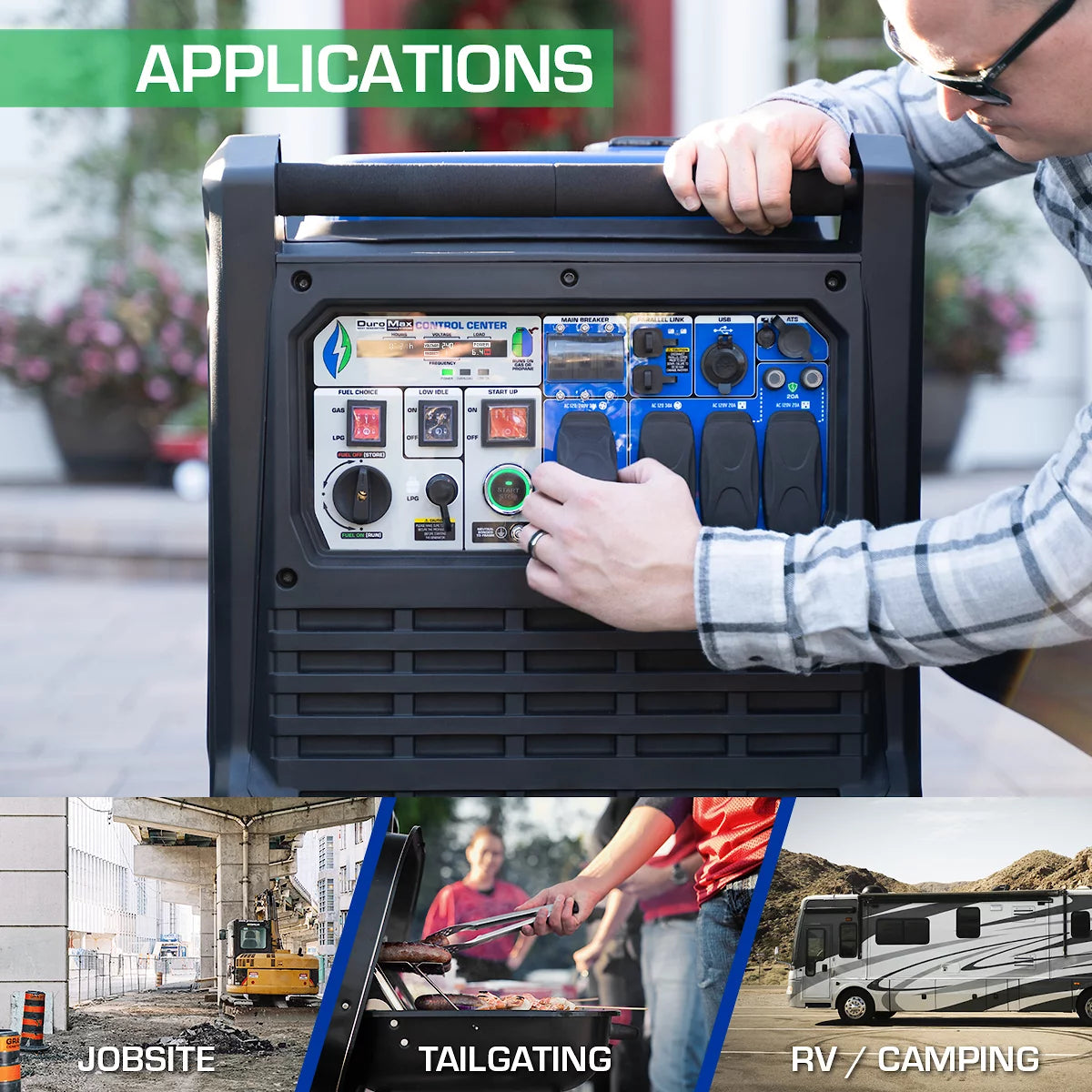 9000 Watt Dual Fuel Inverter Generator with CO Alert Z791