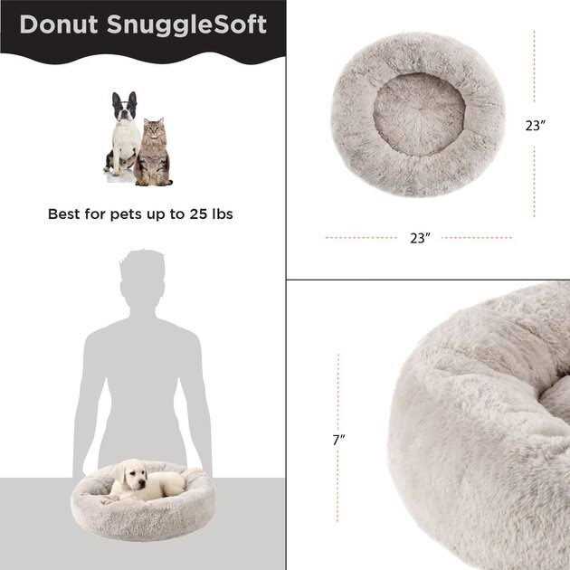 Faux Rabbit Fur Memory Foam Calming Bed P65254