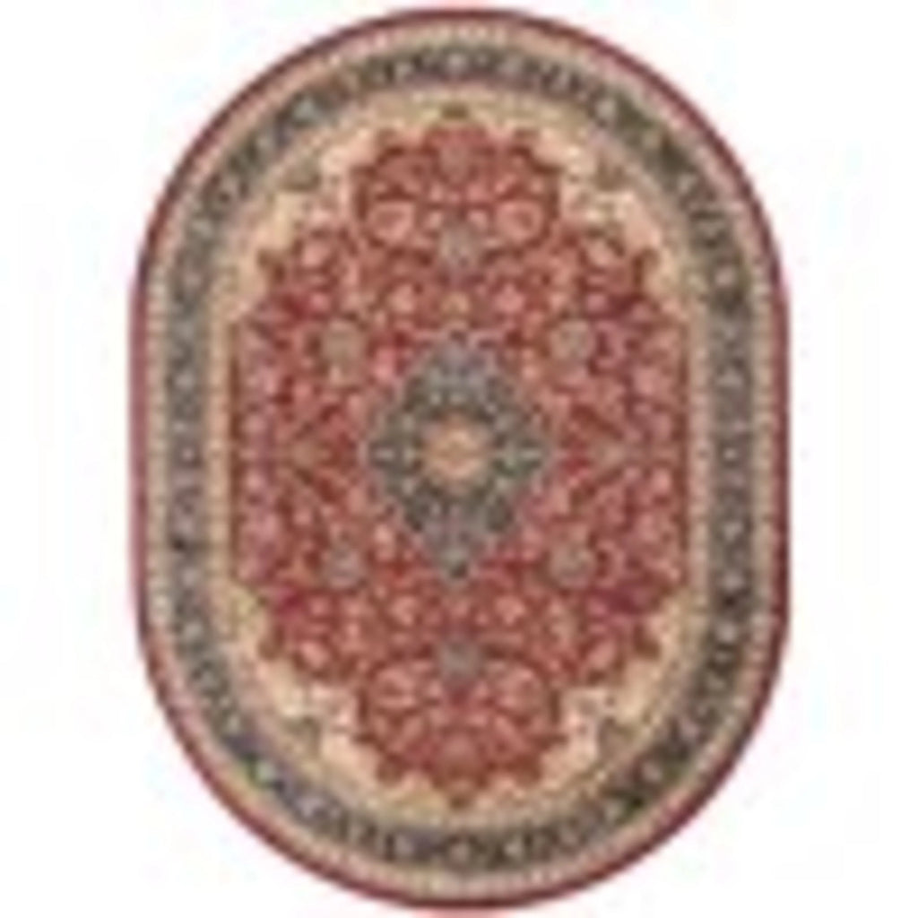5x8 Oval Red Area Rug M379213