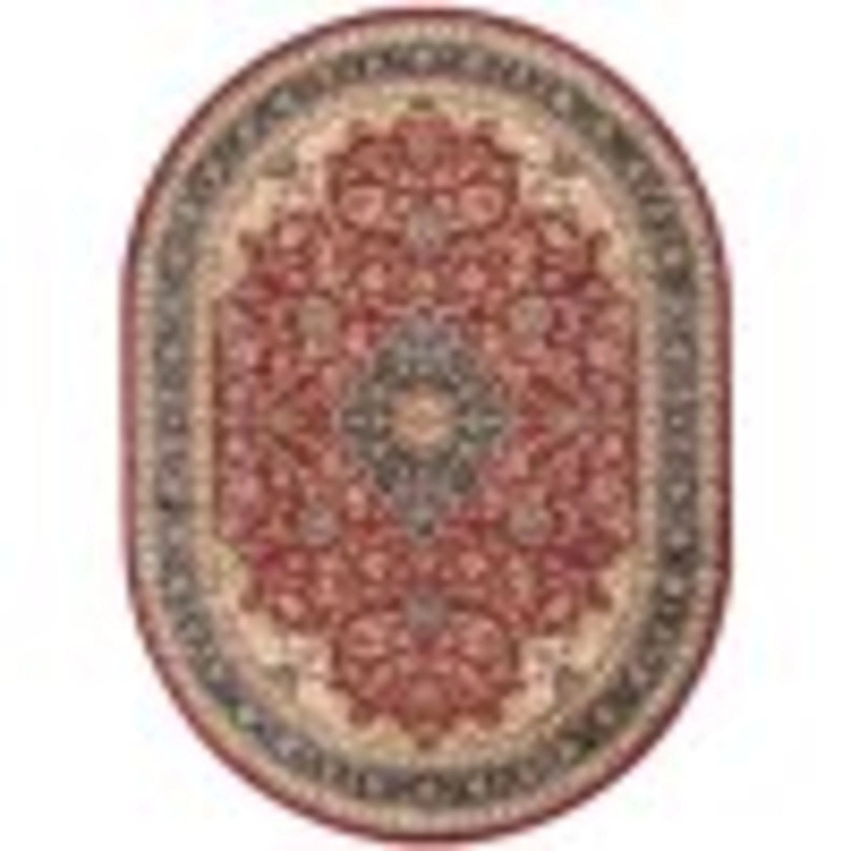 5x8 Oval Red Area Rug M379213