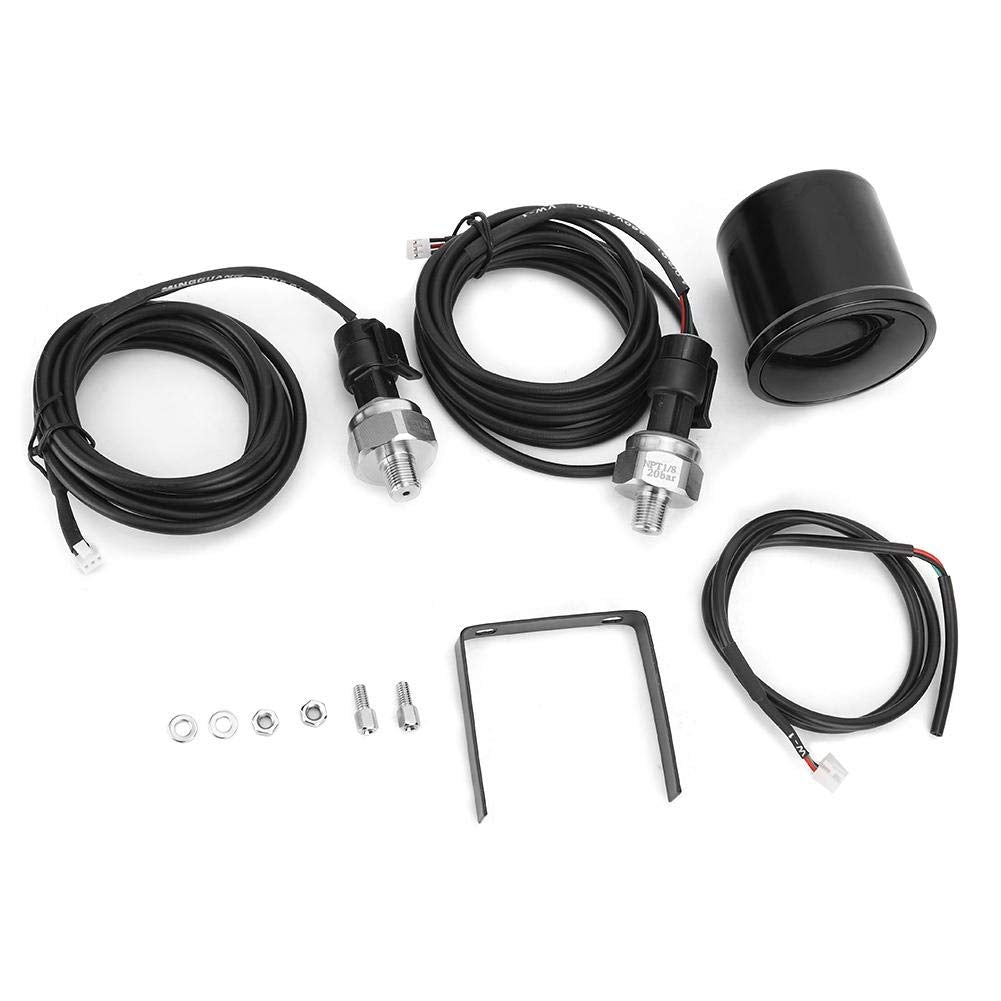 2inch Car LED Digital Air Pressure Gauge Kit Pack of 2 D301089