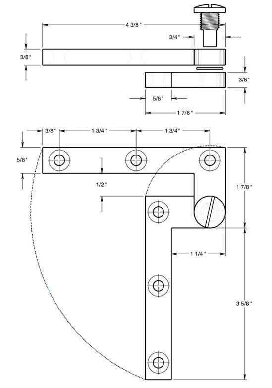 Satin Nickel Pivot Hinge W89670