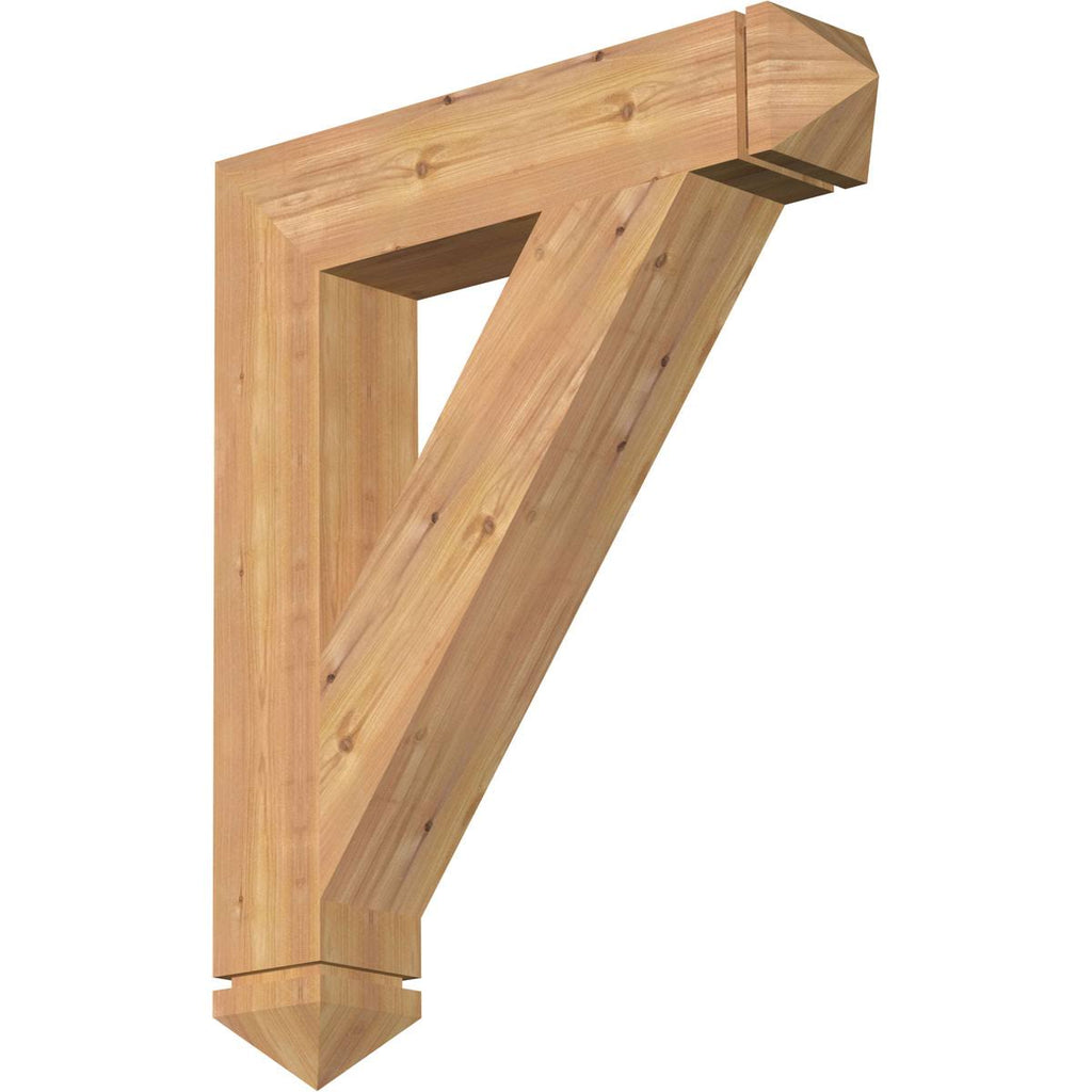 Traditional Arts & Crafts Smooth Bracket, Western Red Cedar F29225